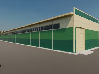 Производственное здание из сэндвич-панелей