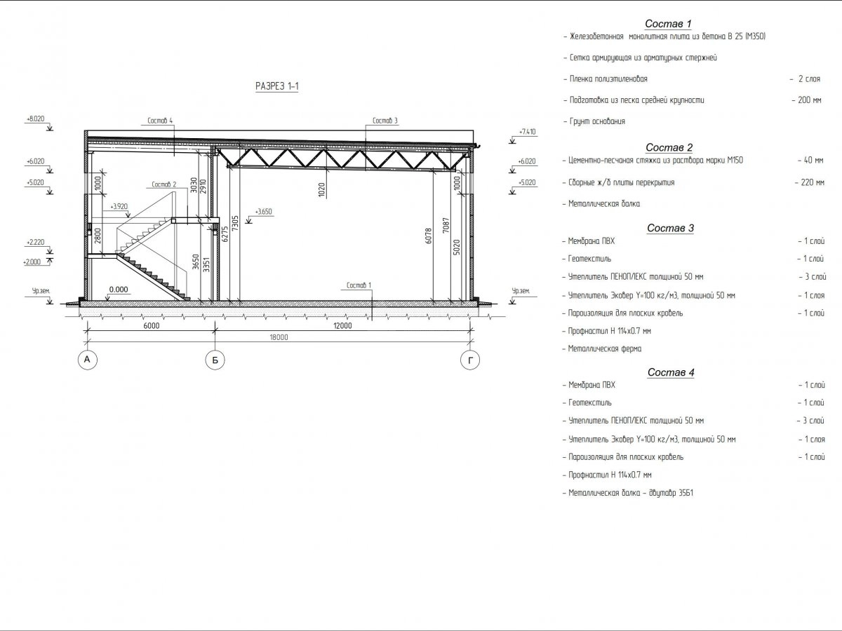 Планировка СТО из сэндвич панелей -  фото 3