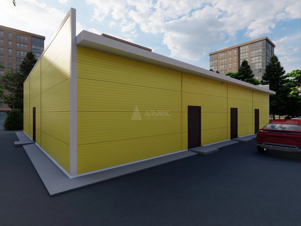 3D визуализация Магазин из сэндвич-панелей - фото 4