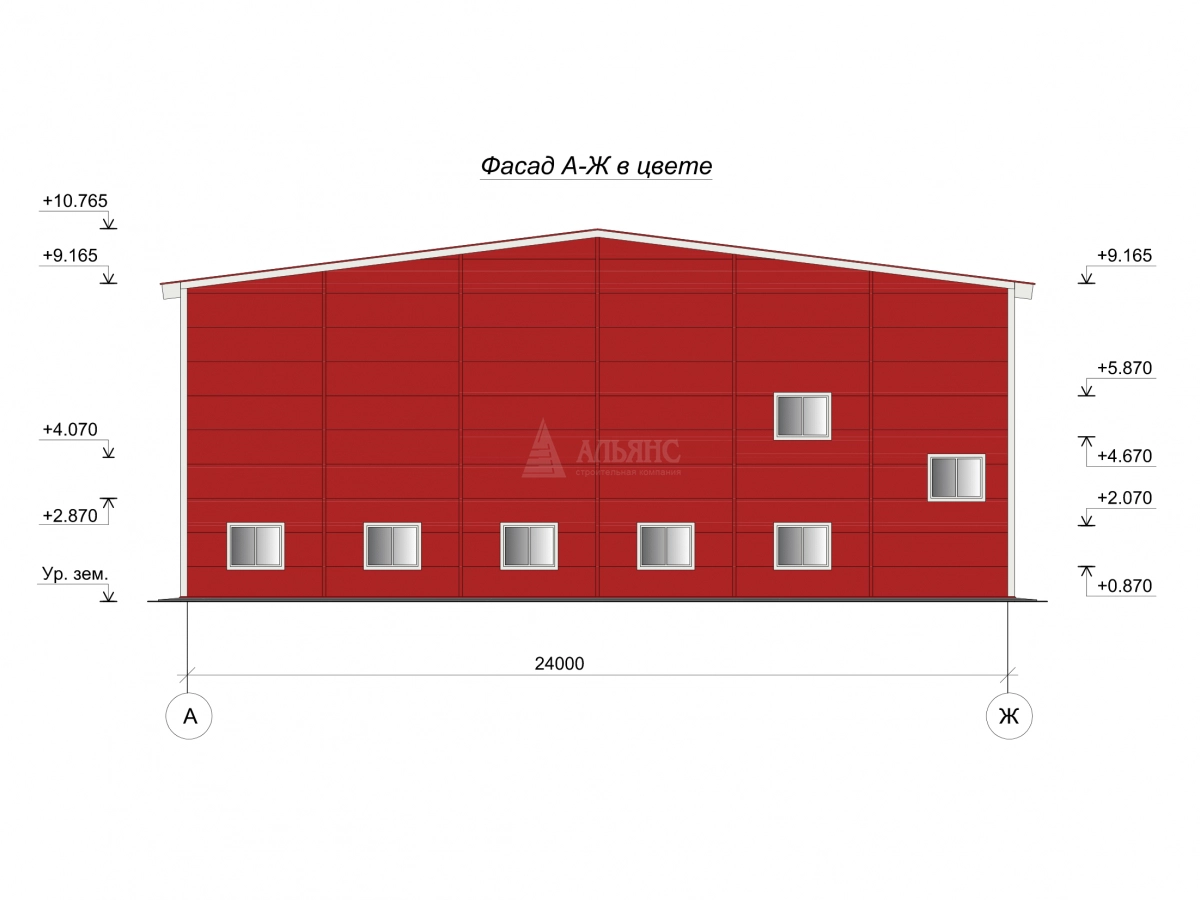 3D визуализация Ремонтно-механическая мастерская из сэндвич-панелей - фото 9