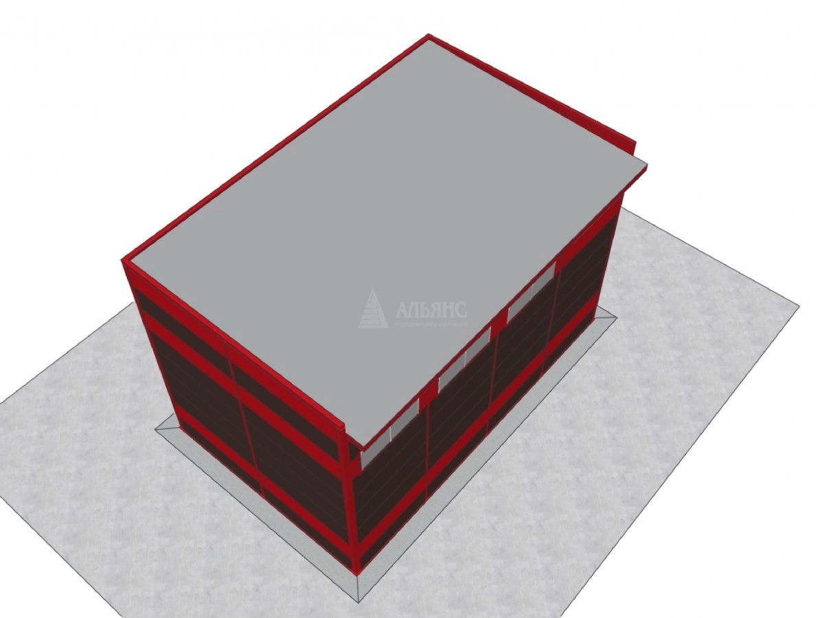 3D визуализация АБК из сэндвич-панелей - фото 23
