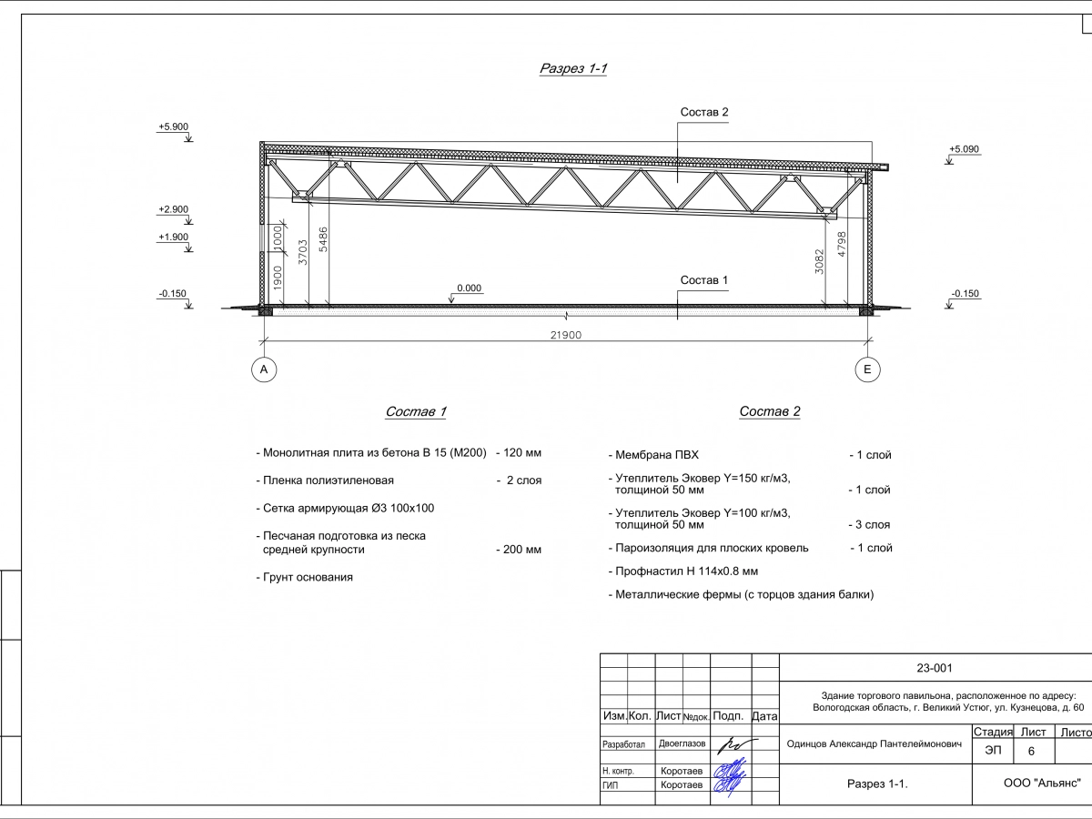 Планировка Магазин "Магнит" из сэндвич-панелей -  фото 3