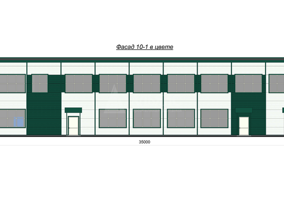Планировка Здание АБК из сэндвич-панелей -  фото 1